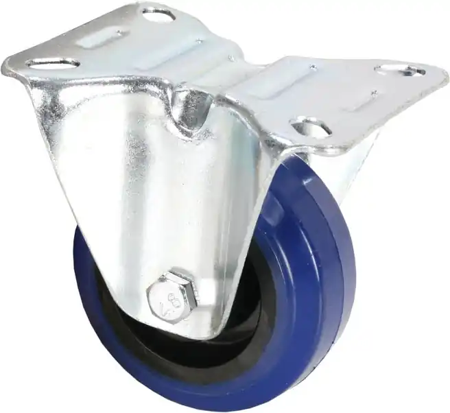 Meistverkauft Adam Hall Hardware 372071 Bockrolle 80 mm mit blauem Rad