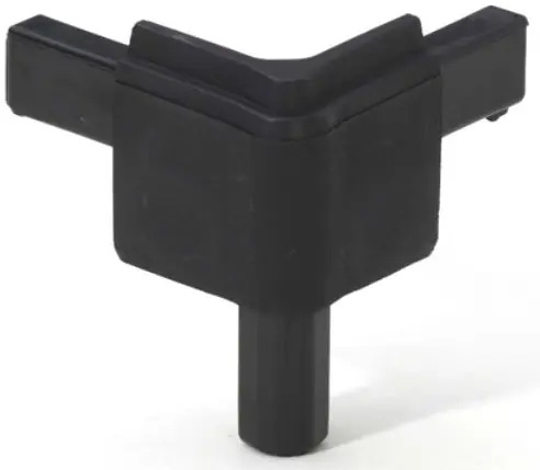 Kracherpreis Adam Hall Hardware Q 4502 MBLK Ecke für Schließprofil male schwarz