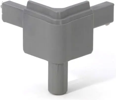 Adam Hall Hardware Q 4502 MMG Ecke für Schließprofil male mittelgrau Direkt Vom Hersteller