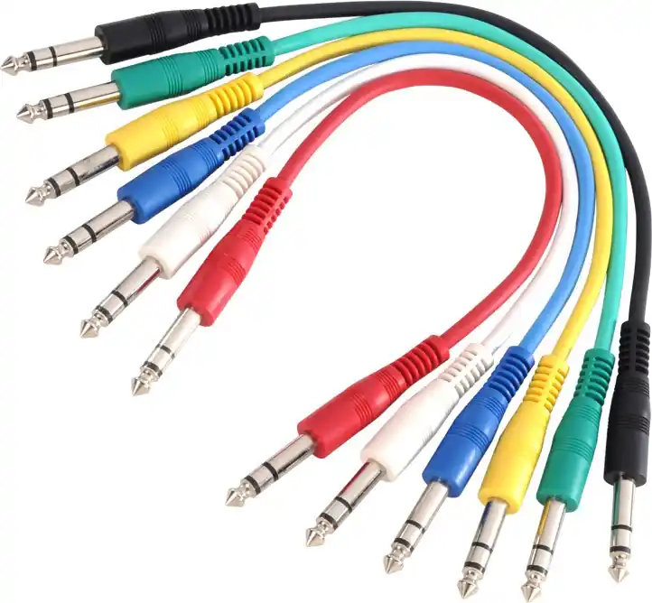 Ausverkauf Adam Hall Cables K3 BVV 0090 SET Patchkabel Set aus 6 Kabeln 6,3 mm Klinke