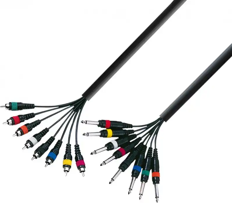 Adam Hall Cables K3 L8 PC 0300 Multicore Kabel 8 x 6,3 mm Klinke mono auf Neue Kollektion
