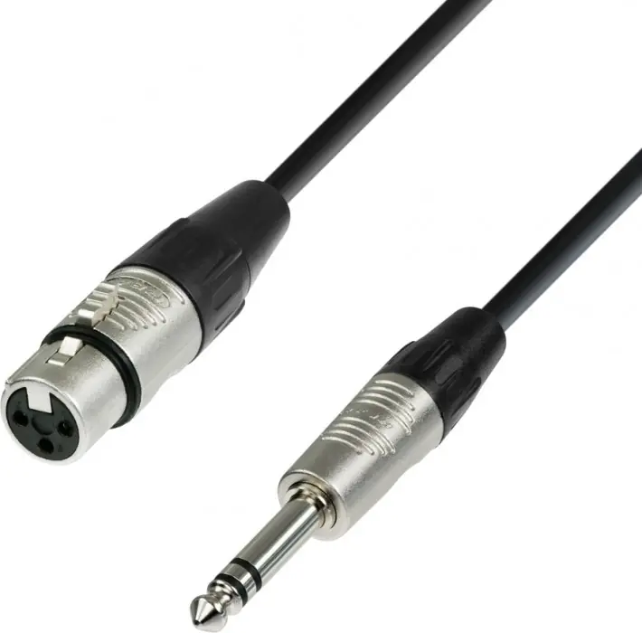 Preisreduziert Adam Hall Cables K4 BFV 0500 Mikrofonkabel REAN XLR female auf 6,3 mm Klin