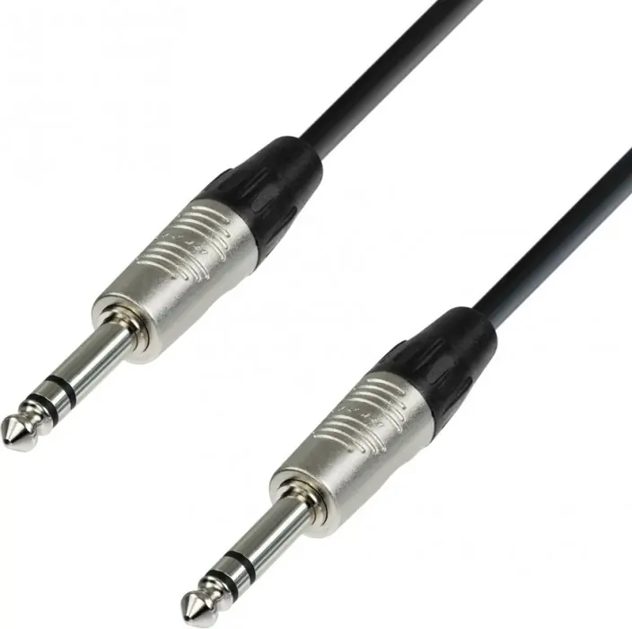 Adam Hall Cables K4 BVV 0900 Patchkabel REAN 6,3 mm Klinke stereo auf 6,3 Gratis Versand