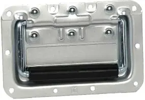 Adam Hall Hardware 34082 A Klappgriff mittel gefedert in Einbauschale Alum Finale Aktion