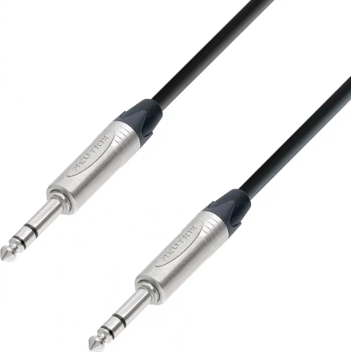 Adam Hall Cables K5 BVV 1000 Patchkabel Neutrik 6,3 mm Klinke stereo auf 6 Preis Gesenkt