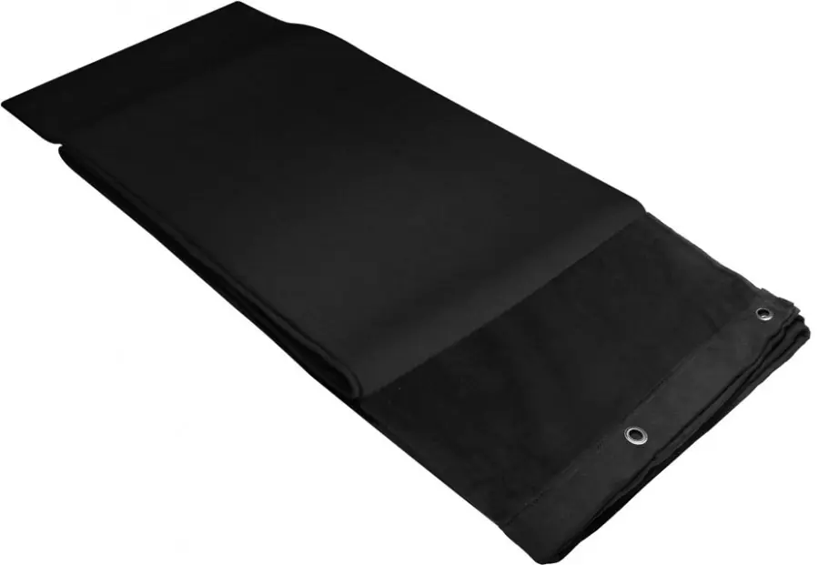 Adam Hall Accessories 0151 X 53 Dekomolton B1, gesäumt, 5 x 3 m, schwarz Günstig