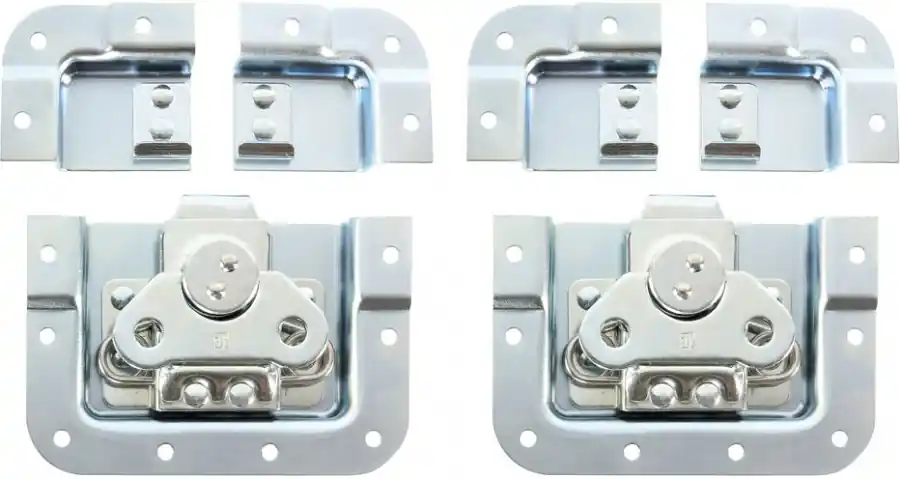 Abverkauf Adam Hall Hardware SPLIT-LID 2er Set Butterfly Verschluss kurz gekröpft 14