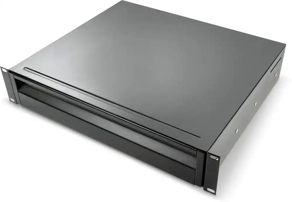 Begrenztes Angebot Adam Hall 19" Parts 874 E 02 A - ERGO 19" Aluminium Rack Schublade 2 HE