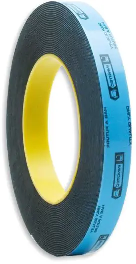 Super-Preis ISOLED Moulding Tape doppelseitiges PU-Schaum Klebeband, 12mm x 0,8mm, 10m/Rolle