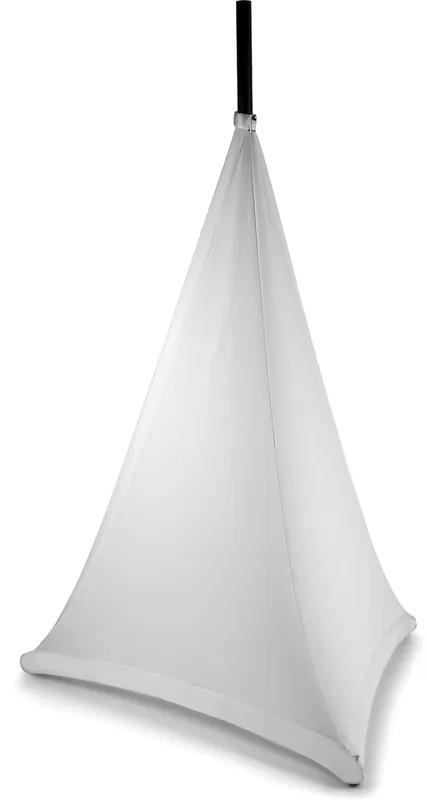 beamZ LSS12B Lautsprecherständer Abdeckung weiß 120cm Günstig