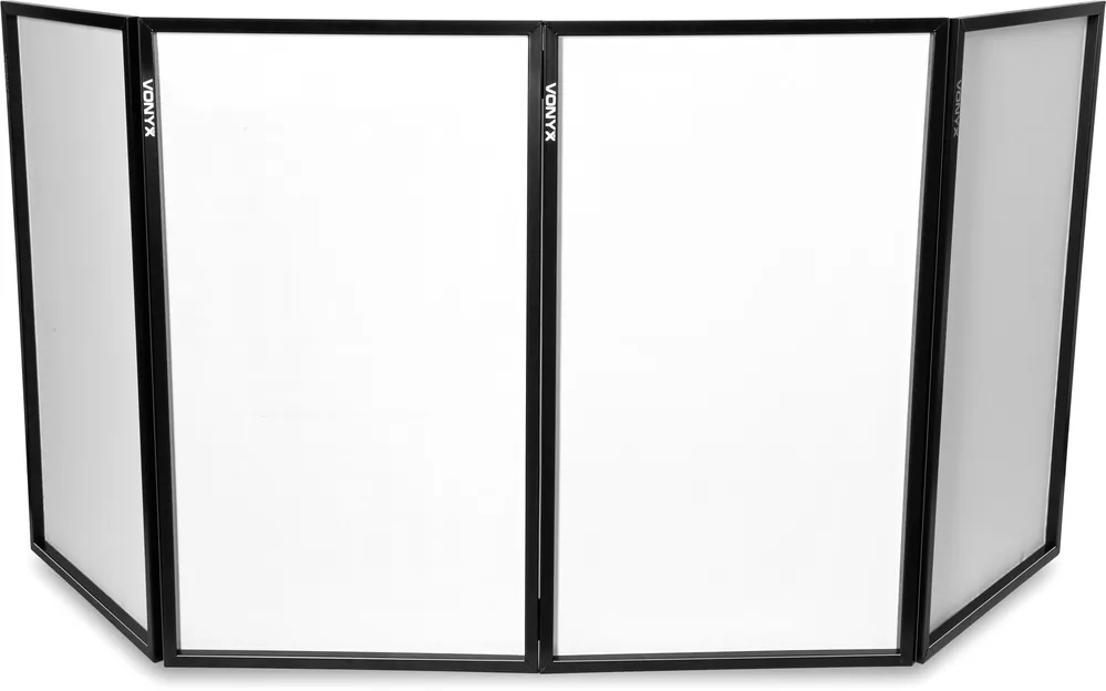 Neuheit Vonyx DB2 Faltbare DJ Leinwand 120 x 70 Weiß (4 Panels)