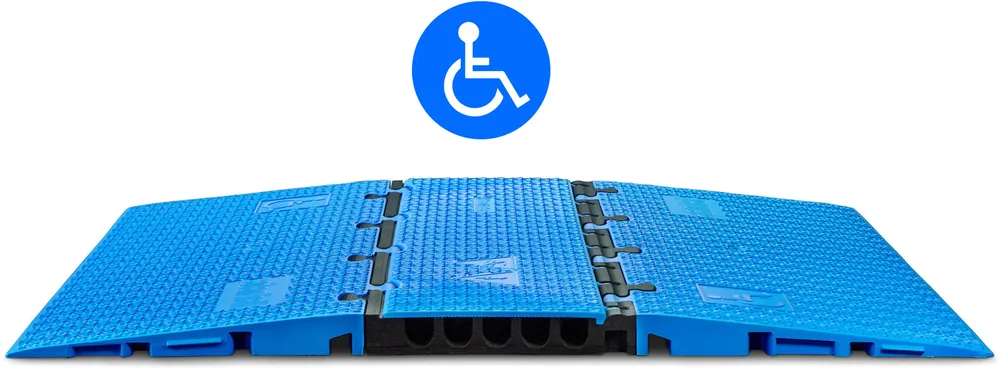 Defender MIDI 5 2D SET BLU - Midi 5 2D Set blau Modulsystem für Rollstuhlrampe und barrierefreien Saisonangebot