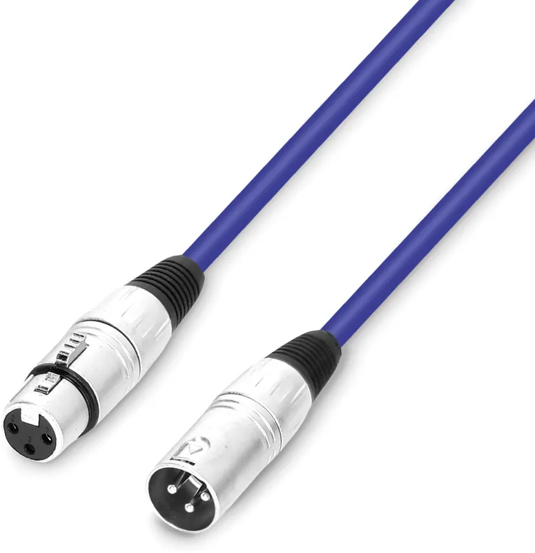 Must-Have Adam Hall Cables 3 STAR MMF 0100 BL - Mikrofonkabel XLR female auf XLR male 1 m blau