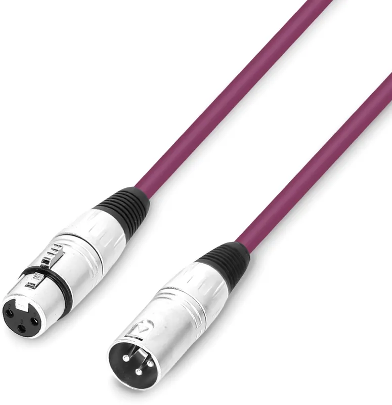Mega-Angebot Adam Hall Cables 3 STAR MMF 0100 PUR - Mikrofonkabel XLR female auf XLR male 1m lila