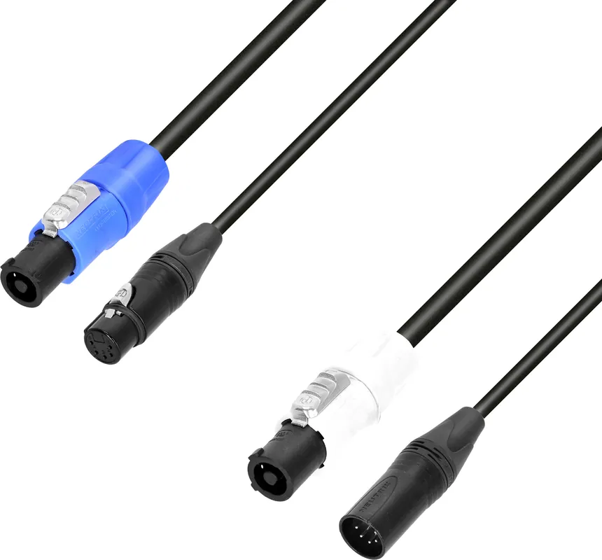 Adam Hall Cables 8101 PSDT5 0300 N - DMX- & Netzkabel Neutrik® powerCON & Neutrik® XLR 5-Pol 3 m Online Kaufen
