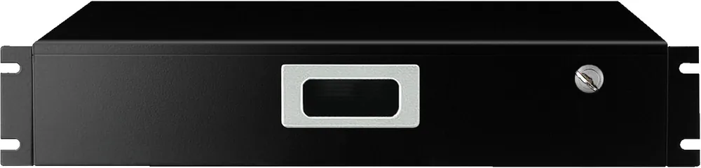 MONACOR RCS-52/SW 482-mm-Dokumentenschublade (19"), 2 HE Abverkauf