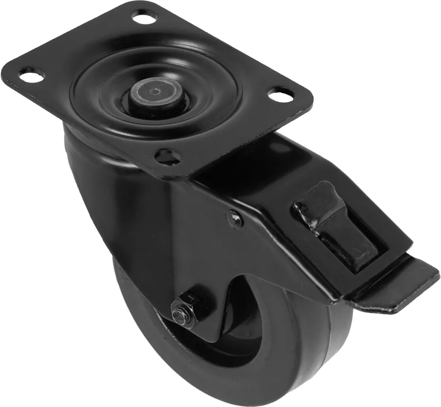 Beliebt Adam Hall Hardware 372191 BLK - Lenkrolle 100 mm mit Feststeller, schwarz