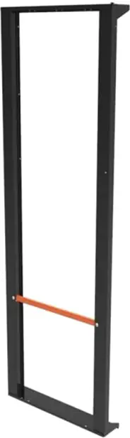 Mega-Angebot Admiral Slim-line Paneel H 203 schwarz mit orangefarbenem Griff