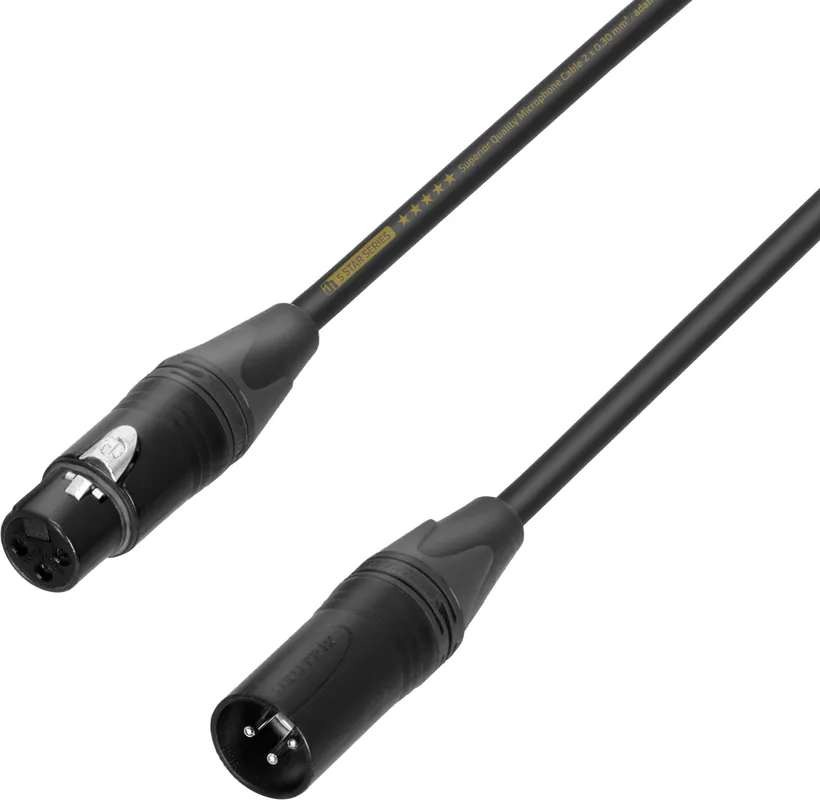 Bestpreis Adam Hall Cables 5 STAR MMF 0300 X - Mikrofonkabel Neutrik® XLR ohne Einzelverpackung | 3 m