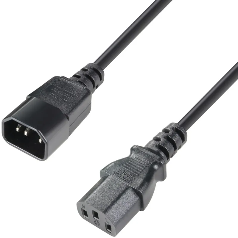 Günstig Adam Hall Cables 3 STAR PLK 0100 - Netzkabel | Adam Hall® IEC C13 x IEC C14 | 1 m