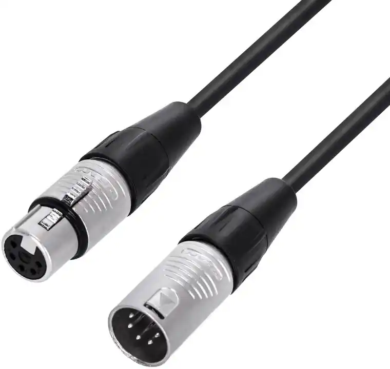 Adam Hall Cables 4 STAR DGH 5 0300 - DMX Kabel | Rean® 5-Pol XLR 5-Pins belegt | 3 m Markenprodukt