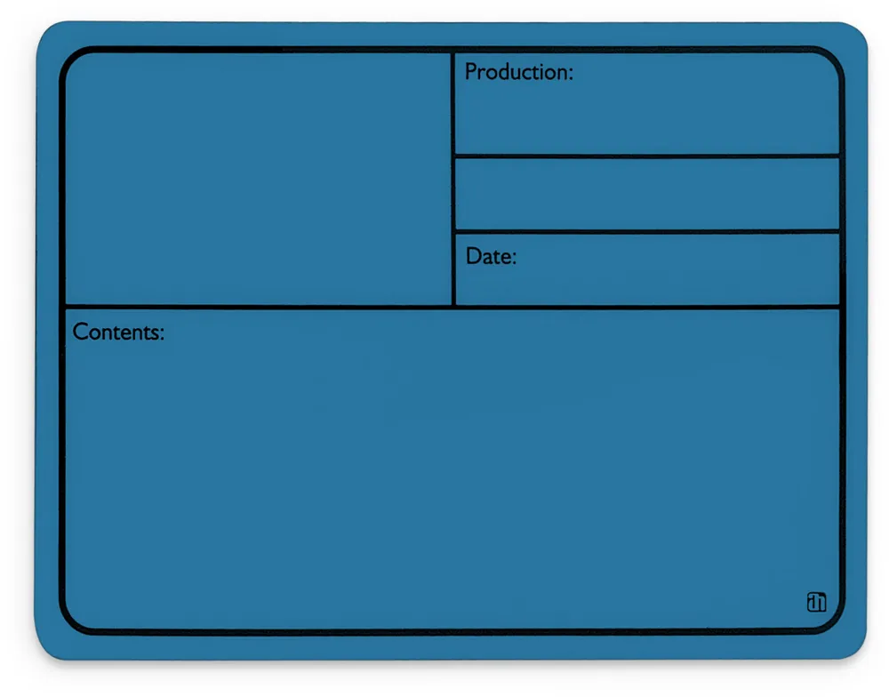 Adam Hall Hardware 88001 M BLUE - Beschriftungsschild Kunststoff, magnetisch 177 x127 mm, blau Kracherpreis