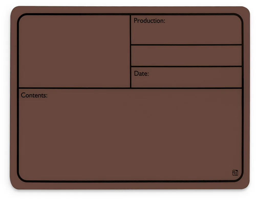 Adam Hall Hardware 88001 M BROWN - Beschriftungsschild Kunststoff, magnetisch 177 x127 mm, braun Günstig