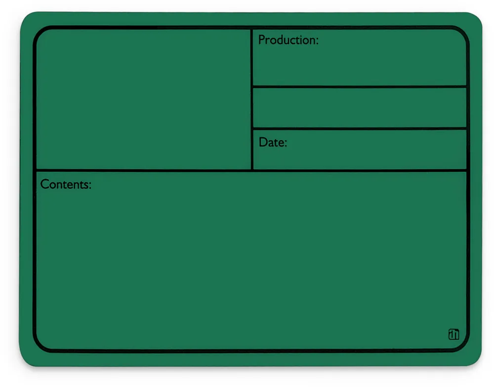 Adam Hall Hardware 88001 M GREEN - Beschriftungsschild Kunststoff, magnetisch 177 x127 mm, grün Kostenloser Versand