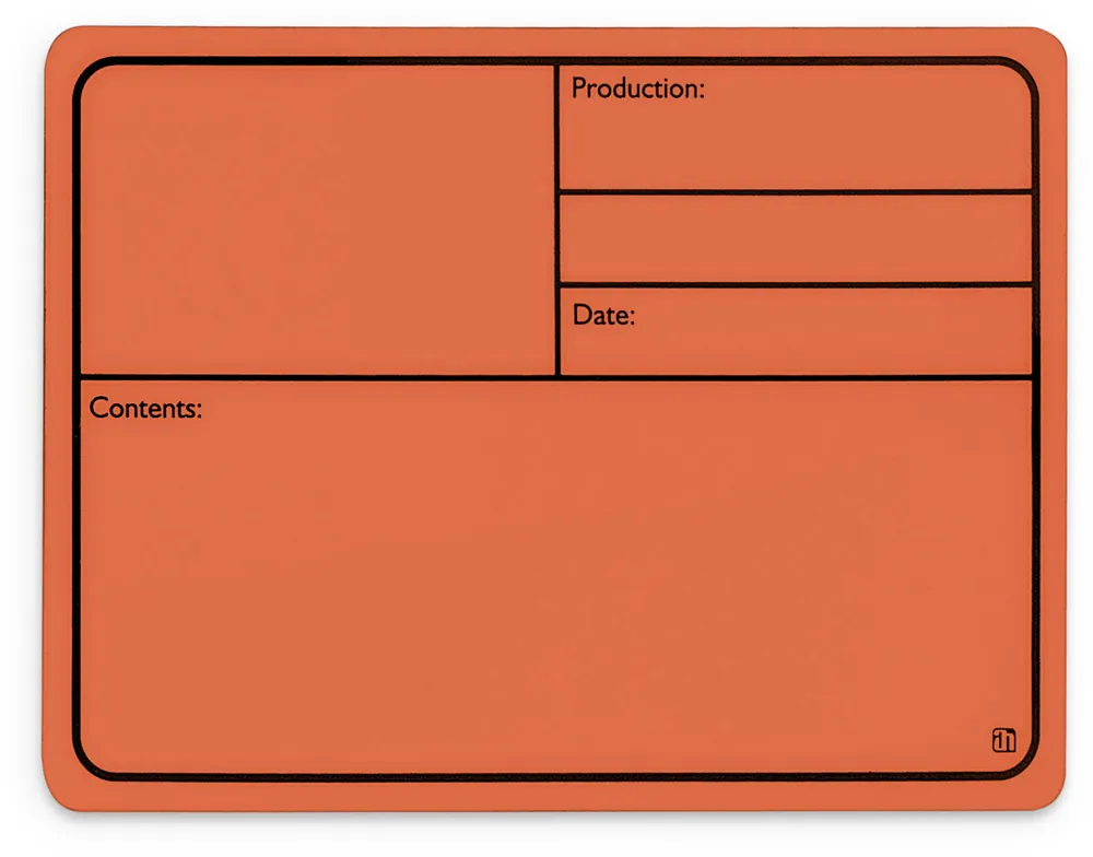 Neue Ware Adam Hall Hardware 88001 M ORANGE - Beschriftungsschild Kunststoff, magnetisch 177 x127 mm, orange