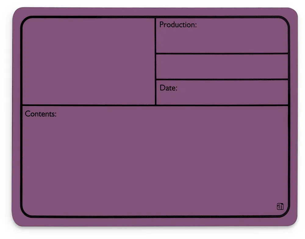 Preisknaller Adam Hall Hardware 88001 M PURPLE - Beschriftungsschild Kunststoff, magnetisch 177 x127 mm, lila