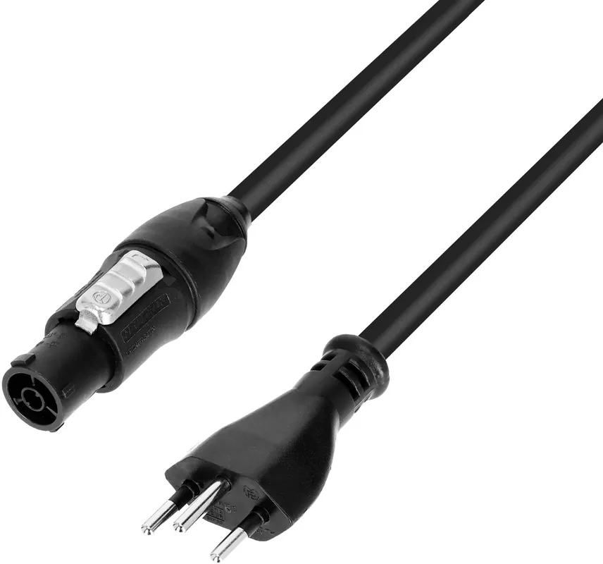 Adam Hall Cables 5 STAR TCON 0150 CH - Netzkabel | Neutrik TRUE1® x SEV M12 | 1,5 m Direktkauf