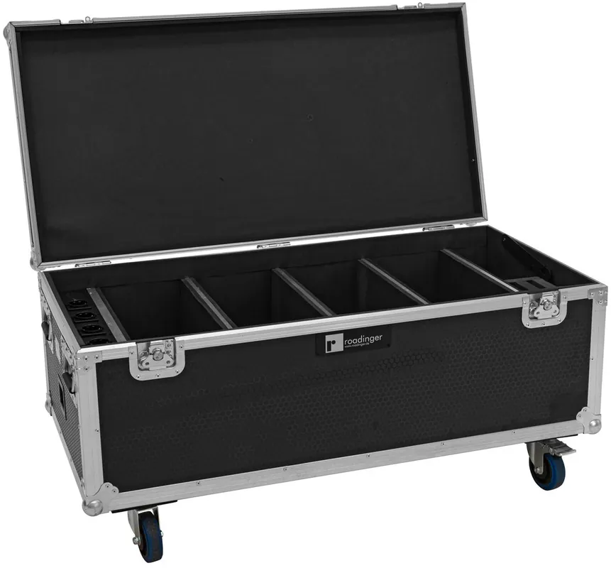 Garantierte Lieferung ROADINGER Flightcase 4x AKKU Multiflood IP 18x10W RGBW Wash CRMX mit Ladefunktion
