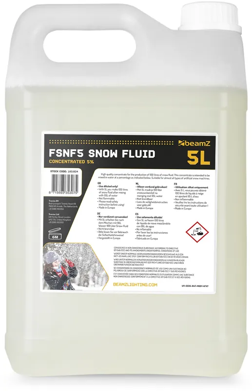 beamZ FSNF5 Schnee-Fluid 5L Konzentrat 5% Kostenloser Versand