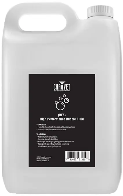 Sonderaktion Chauvet DJ High Performance Bubble Fluid - 4x 5 l. - Seifenblasenfluid