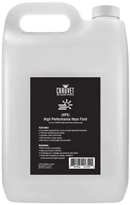 Chauvet DJ Haze Fluid 4x 5 liter - Nebelfluid Neu