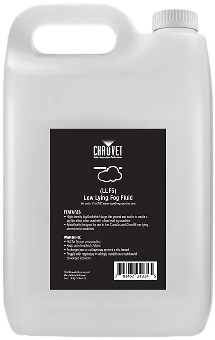 Chauvet DJ Low Lying Fog Fuid - 4x 5 l - Nebelfluid Direkt Vom Hersteller