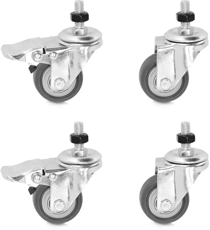 Schneller Versand Adam Hall Cables 4 STAR CD CASTOR SET - Set aus 4 Lenkrollen für K4CD450 & K4CD650