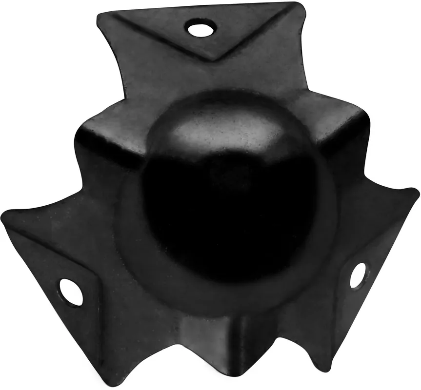 Nur Heute Adam Hall Hardware 4113 BLK - Kugelecke klein, dreischenklig, gestuft für 6109, schwarz