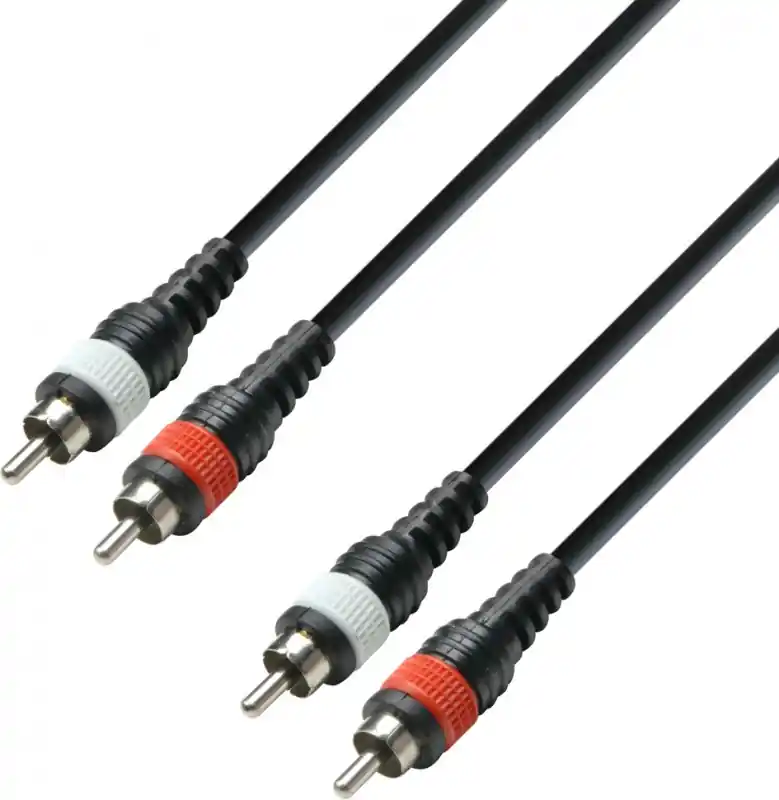 Meistverkauft Adam Hall Cables K3 TCC 0600 M - Audiokabel ummantelt 2 x RCA-Stecker auf