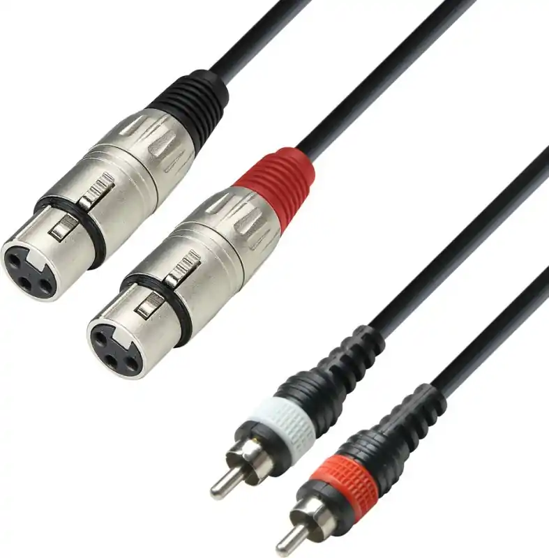 Neuheit Adam Hall Cables K3 TFC 0300 - Audiokabel eingegossen 2 x RCA Stecker auf