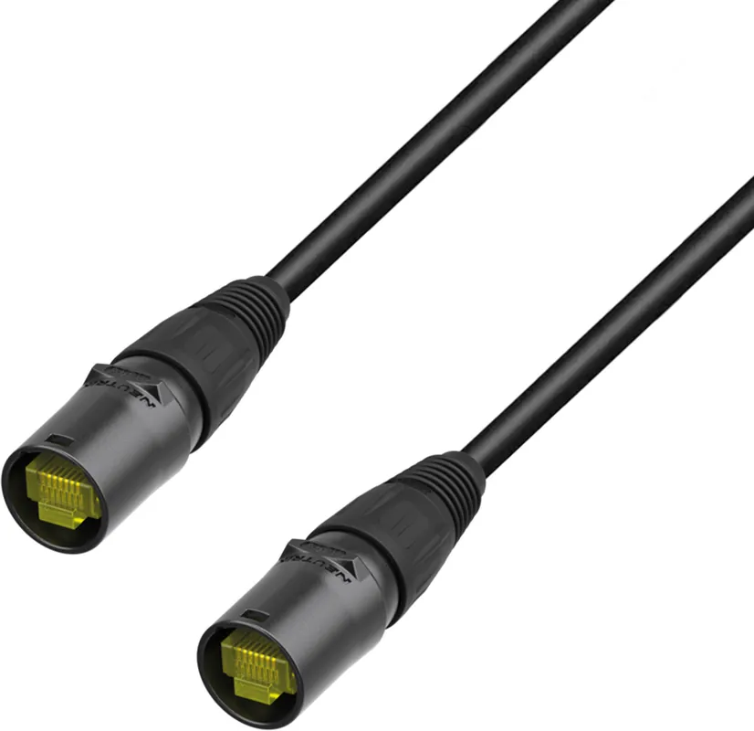 Adam Hall Cables 5 STAR ECON CAT6 RR 1m - Netzwerkkabel | Cat.6a (S/FTP) Neutrik etherCON® Zertifiziert