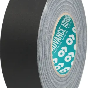Advance Tapes AT159 Hochwertiges mattes wasserfestes Gewebeband Mattschwarzes Gaffer-Klebeband – 50 Kostenloser Rückversand