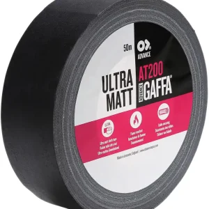 Advance Tapes AT200 Ultra Matt Cloth Tape Advance Gaffa® Ultra-mattes schwarzes Gaffer-Klebeband Solange Der Vorrat Reicht
