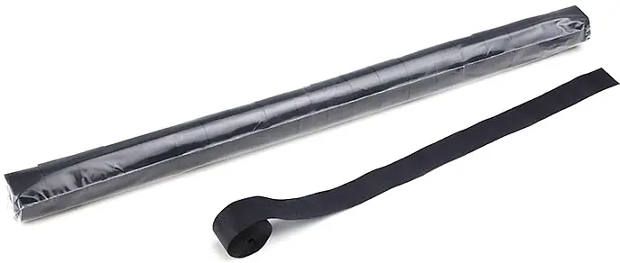 Magic FX Stadium Streamer 20m x 2,5cm - Schwarz Gratis Versand