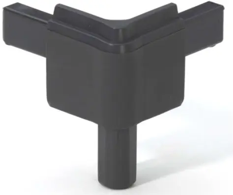 Adam Hall Hardware Q 4502 MDG Ecke für Schließprofil male dunkelgrau Zertifiziert