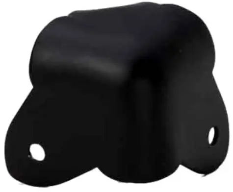 Heißes Angebot Adam Hall Hardware 4026 BLK Ecke zweischenklig schwarz mit Abkantung