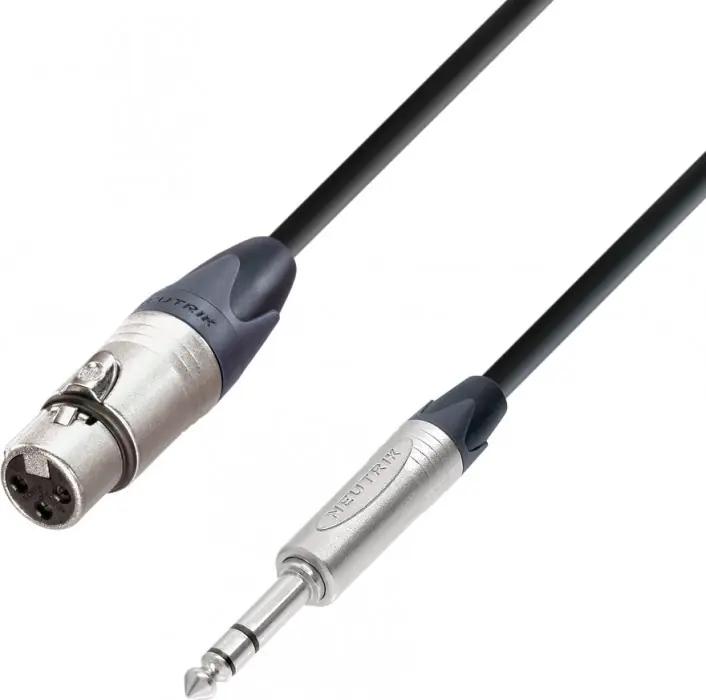 Adam Hall Cables K5 BFV 0500 Mikrofonkabel Neutrik XLR female auf 6,3 mm K Versand Am Gleichen Tag