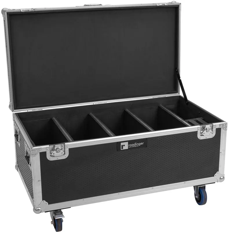 ROADINGER Flightcase 4x Multiflood IP 18x10W RGBW Wash CRMX mit Rollen Preiswert