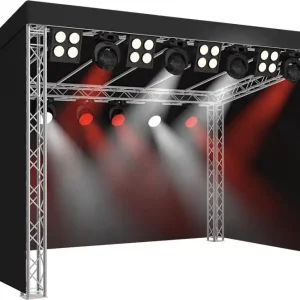 Garantierte Lieferung Naxpro-Truss Flachdach-Bühne FR03 - 3,00 x 3,00 x 2,54/2,99 m (BxLxH)