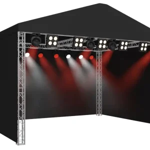 Zertifiziert Naxpro-Truss Satteldach-Bühne SR06 - 7,00 x 4,00 x 4,71 m (BxLxH)